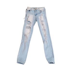Kancan Distressed Rainbow Pocket, Skinny Size 7/27 Denim